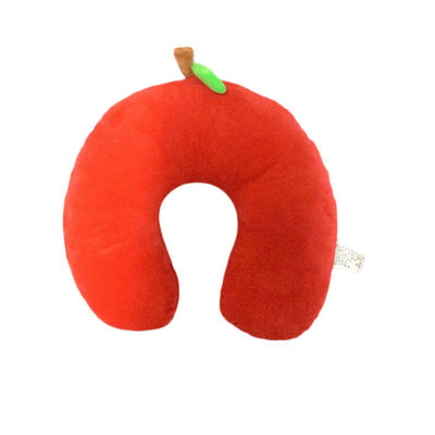 Red Memory Cotton Slow Rebound U Pillow Travel Nap بالش گردن مخمل خواب دار