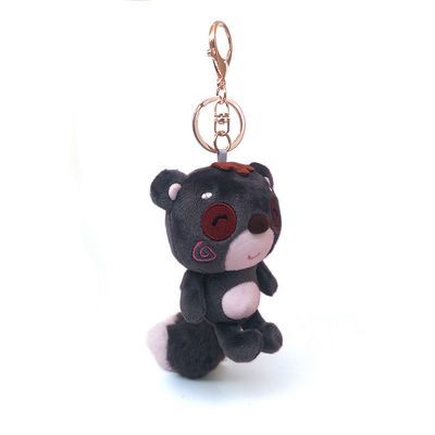 آویز کیسه ای Keychain خرس عروسکی 10 سانتی مینی مخمل خواب دار OEM