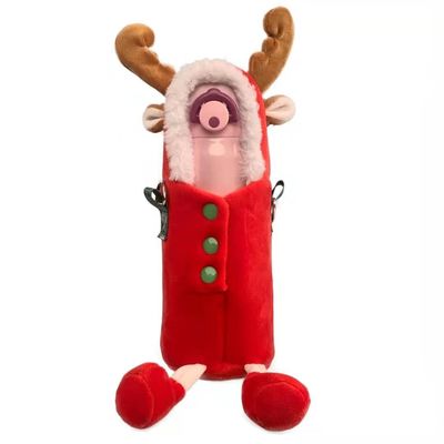 کریسمس گوزن گوزن پوشش جام مخمل خواب دار Cute Slung Water Cup مخمل خواب دار