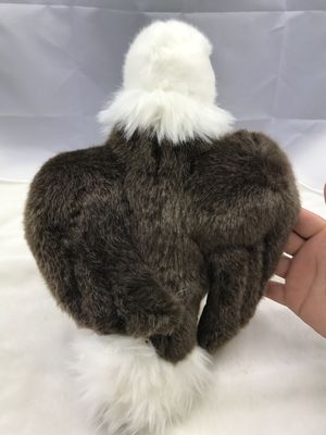 اسباب بازی های مخمل خواب دار عقاب سفید سفید 100 P پنبه 30 سانتی متر یا سفارشی