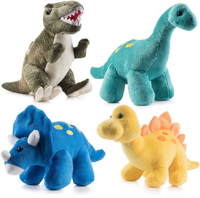 اسباب بازی مخمل خواب دار Tyrannosaurus سبز با دندانهای نوک تیز یک اسباب بازی مخمل خواب دار دایناسور ساخته شده از مخمل خواب دار برجسته