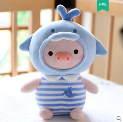 اسباب بازی های مخمل دار کارتونی خوک Kawaii با پر کردن PP پنبه