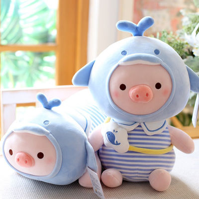 اسباب بازی های مخمل دار کارتونی خوک Kawaii با پر کردن PP پنبه