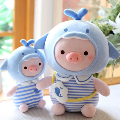اسباب بازی های مخمل دار کارتونی خوک Kawaii با پر کردن PP پنبه