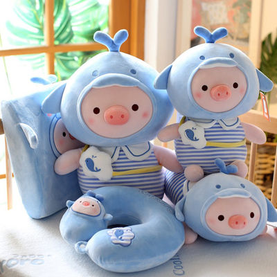 اسباب بازی های مخمل دار کارتونی خوک Kawaii با پر کردن PP پنبه